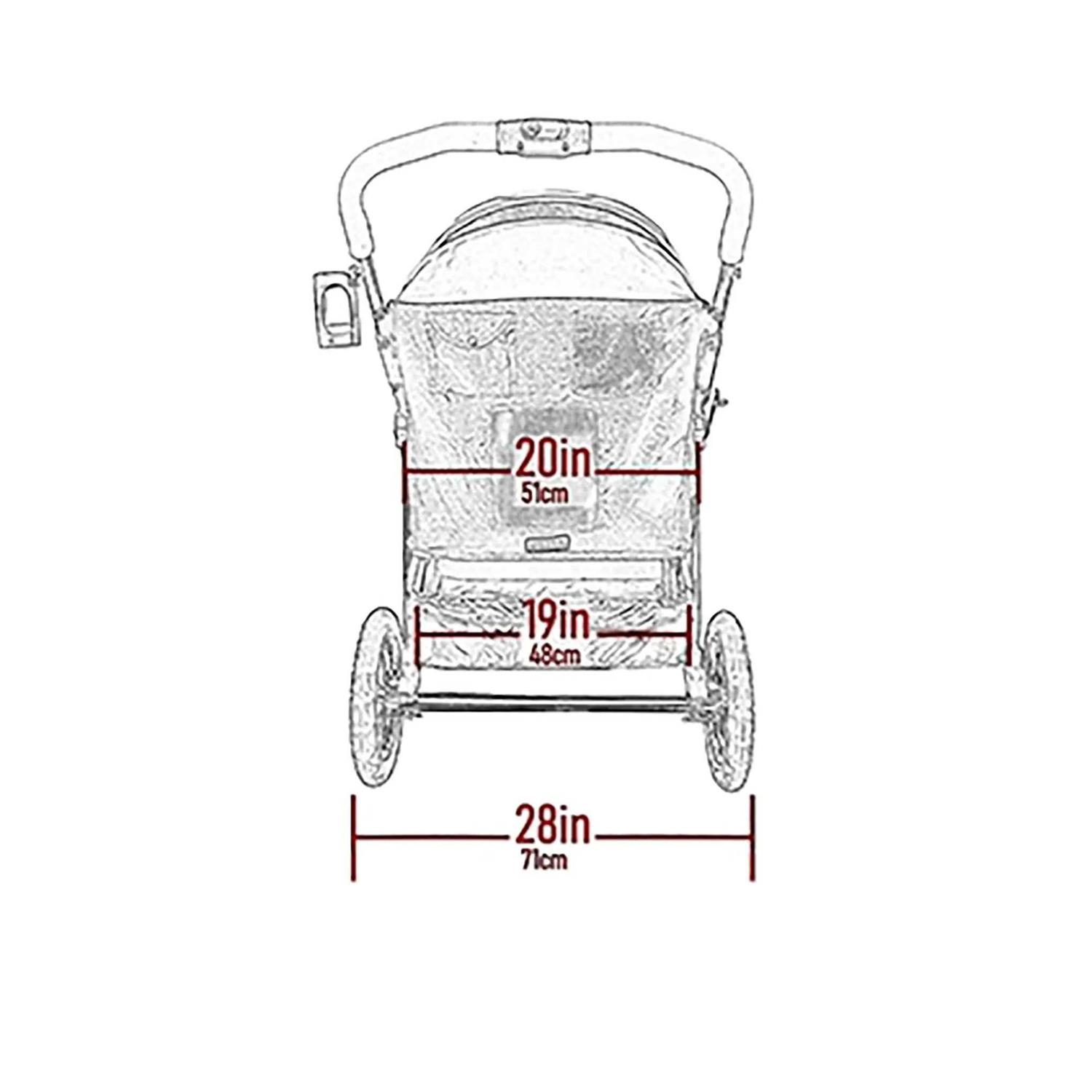 Pet Gear Double No-Zip Pet Stroller - Healthber