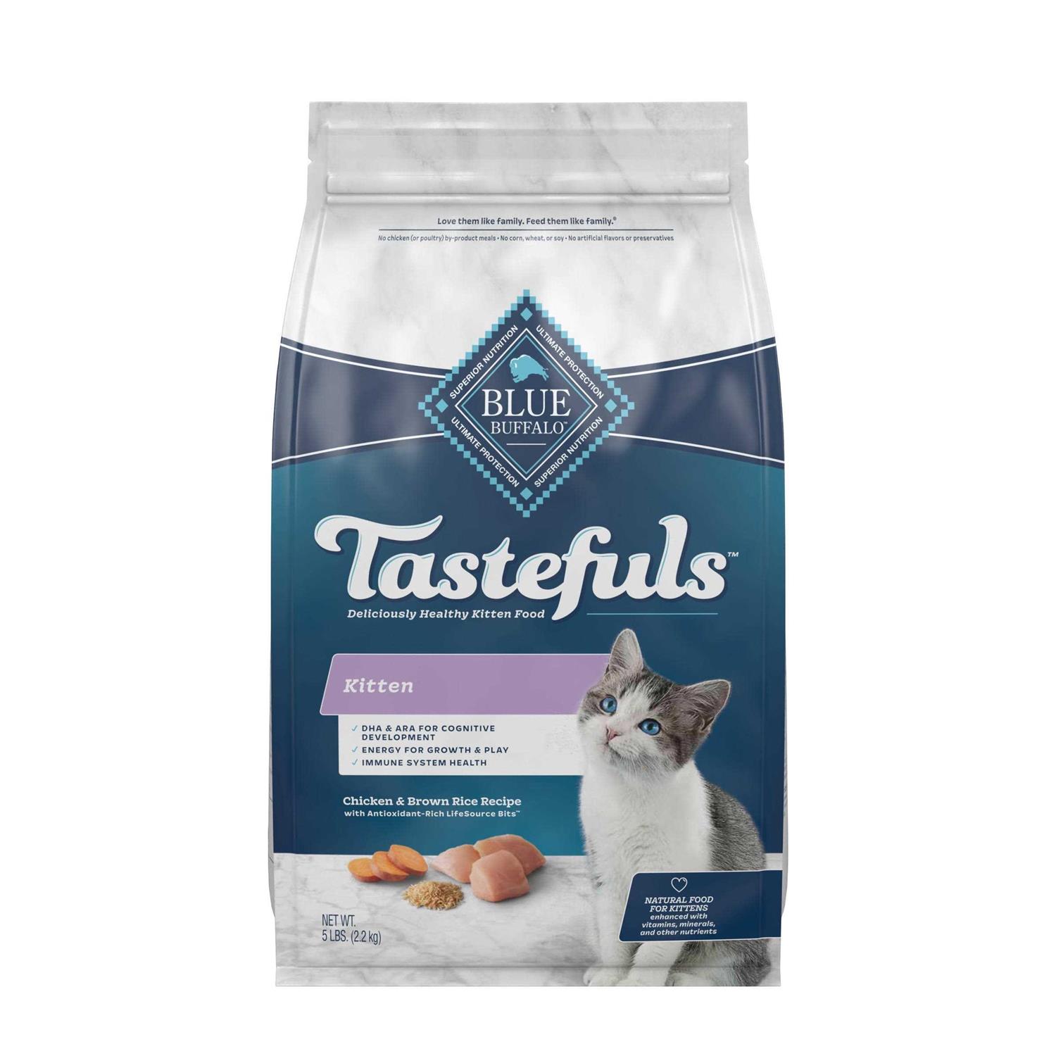 Blue Buffalo Tastefuls Natural Chicken Dry Kitten Food - Healthber