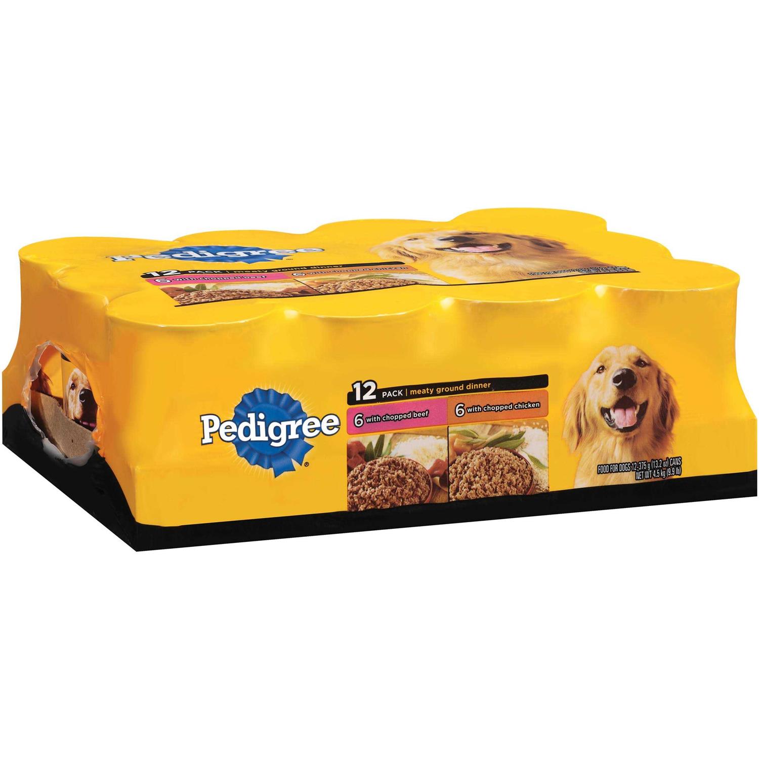 Pedigree Chopped Ground Dinner Variety Pack with Beef & Chicken Wet Dog Food - Healthber