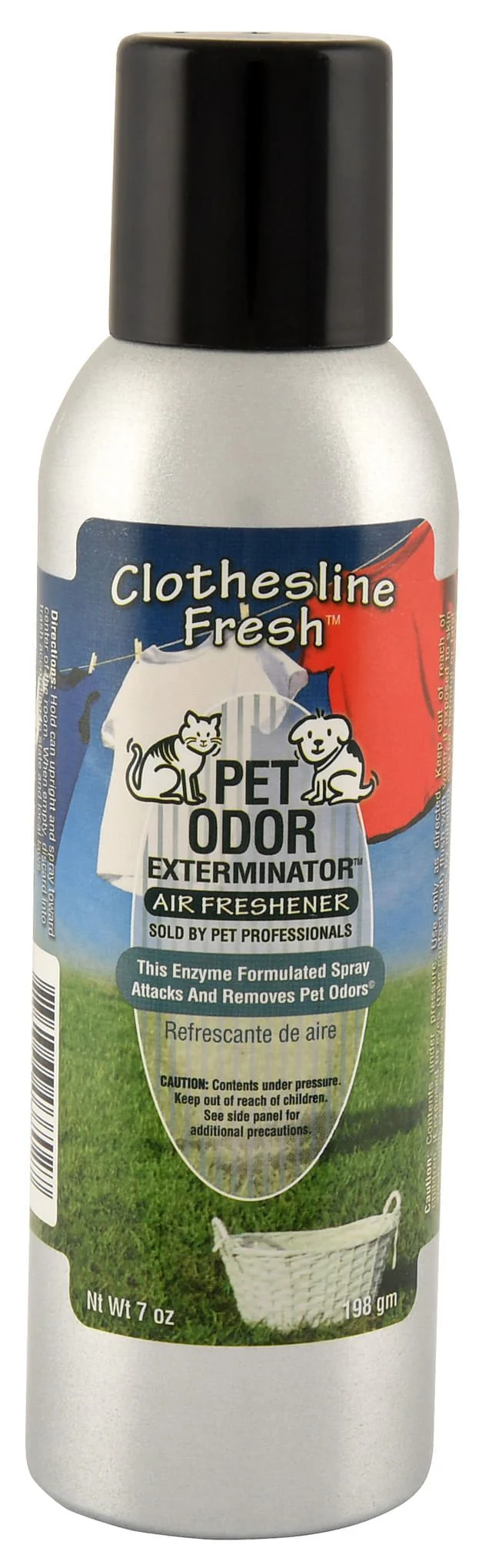 Pet Odor Exterminator Air Freshener, Clothesline Fresh, 7 oz - Healthber
