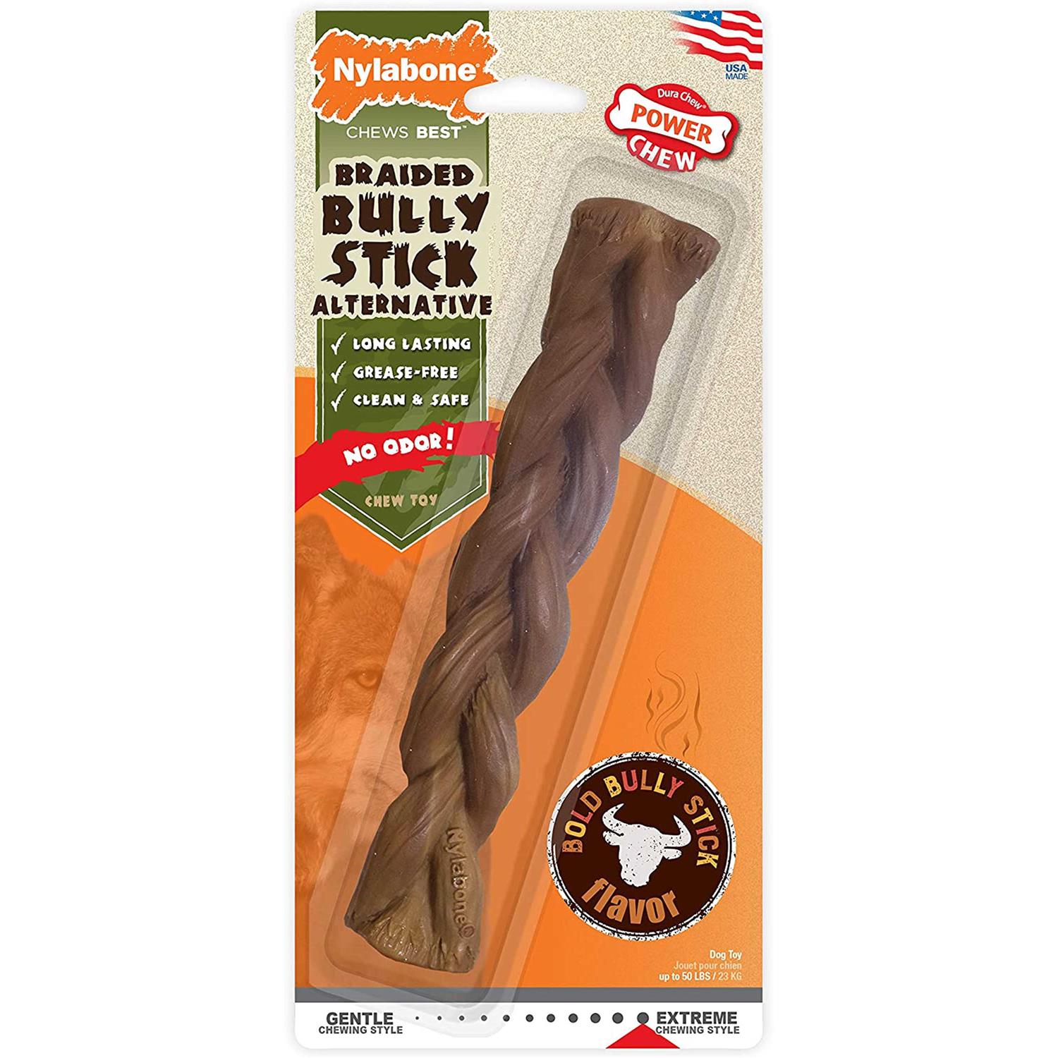 Nylabone Power Chew Alternative Braided Bully Stick - Healthber