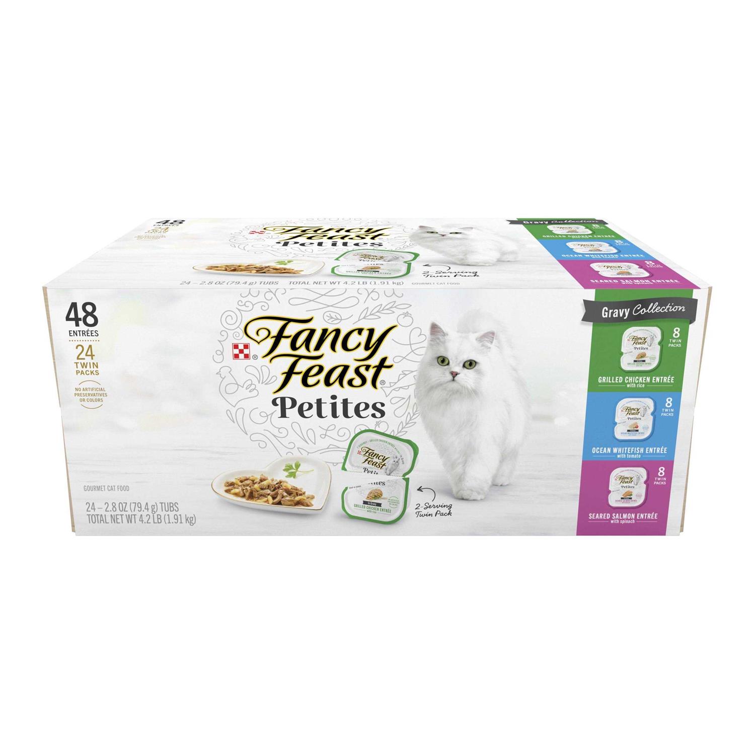 Fancy Feast Gourmet Petites Gravy Collection Variety Pack Wet Cat Food - Healthber