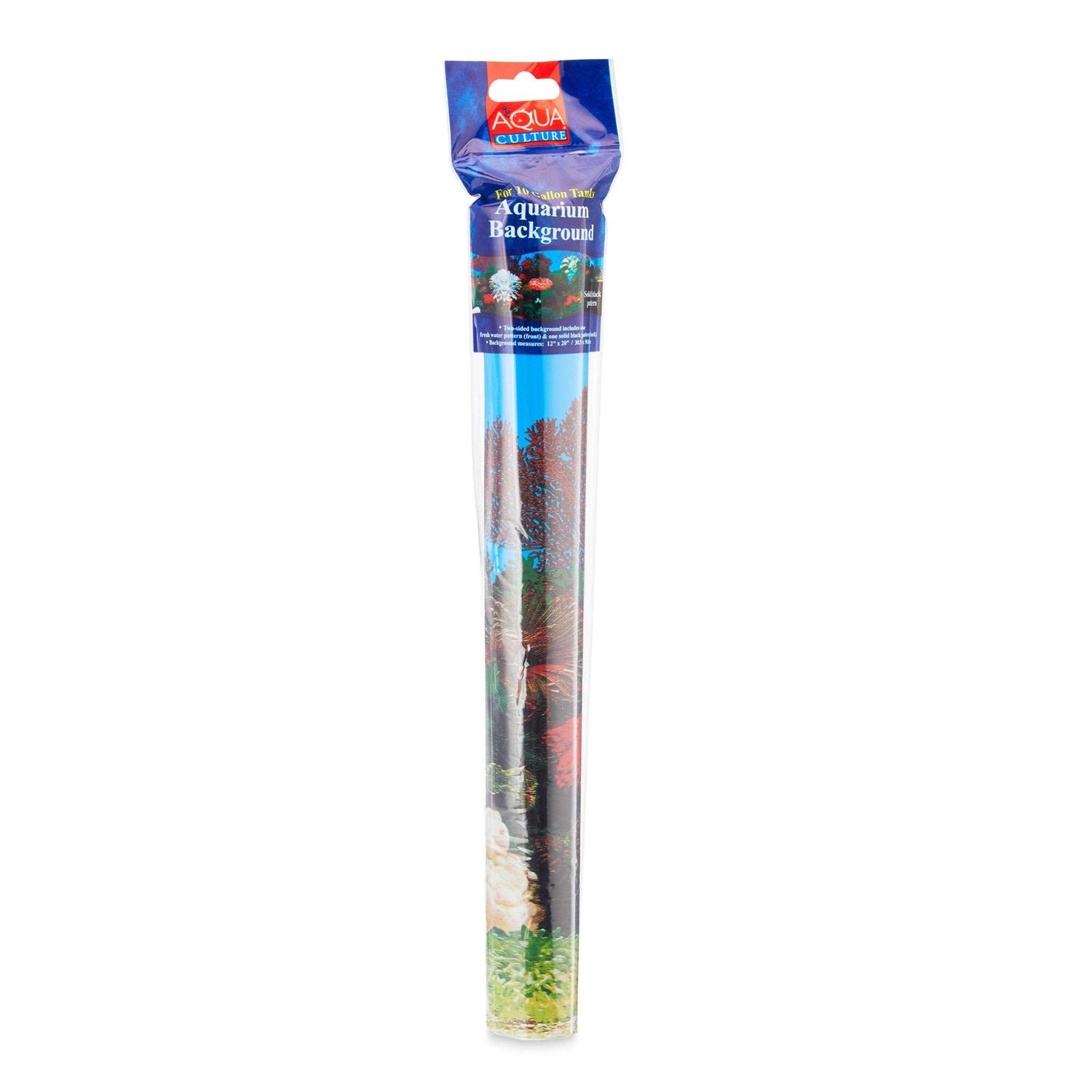 Aqua Culture Two Sided Aquarium Background - Healthber