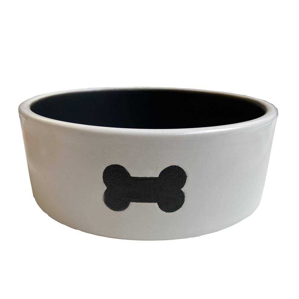 Throw Me a Bone Ceramic Dog Bowl - Healthber