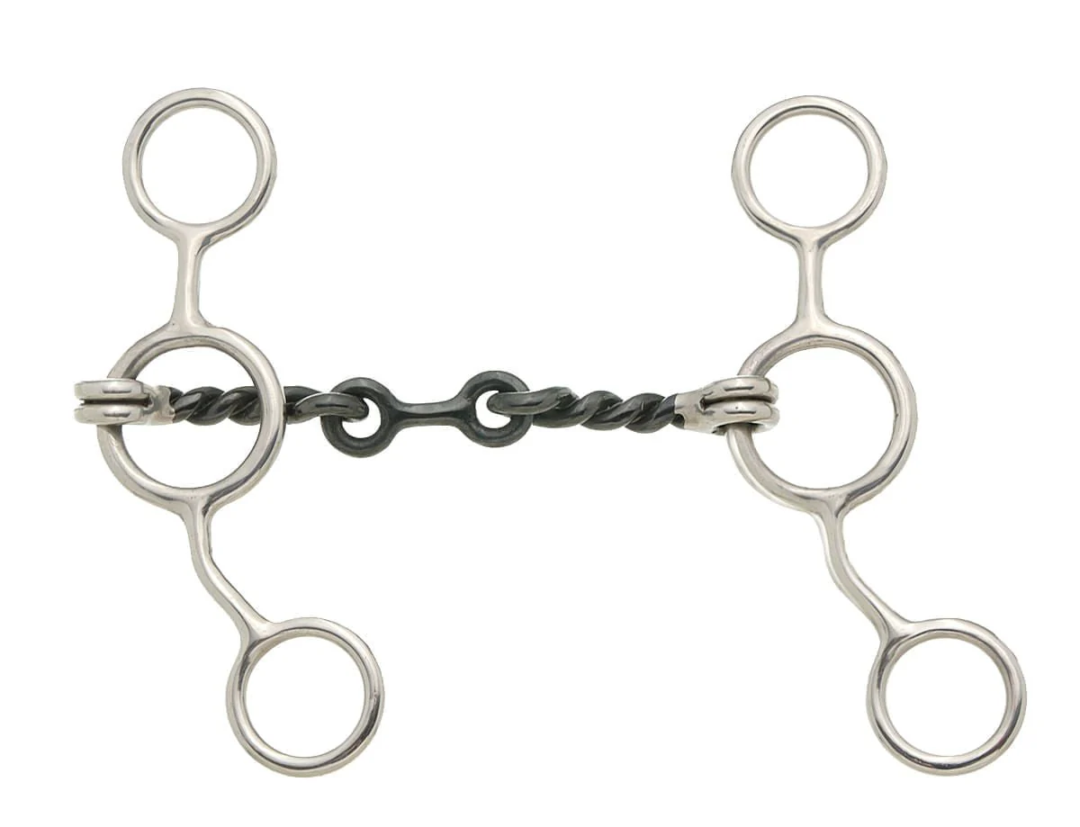 Sweet Iron Dogbone Twisted Wire Gag Snaffle - Healthber