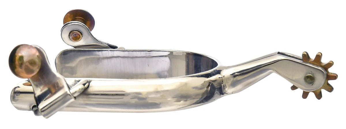 All-Around Stainless Steel 10 Point Spurs, Pairs - Healthber