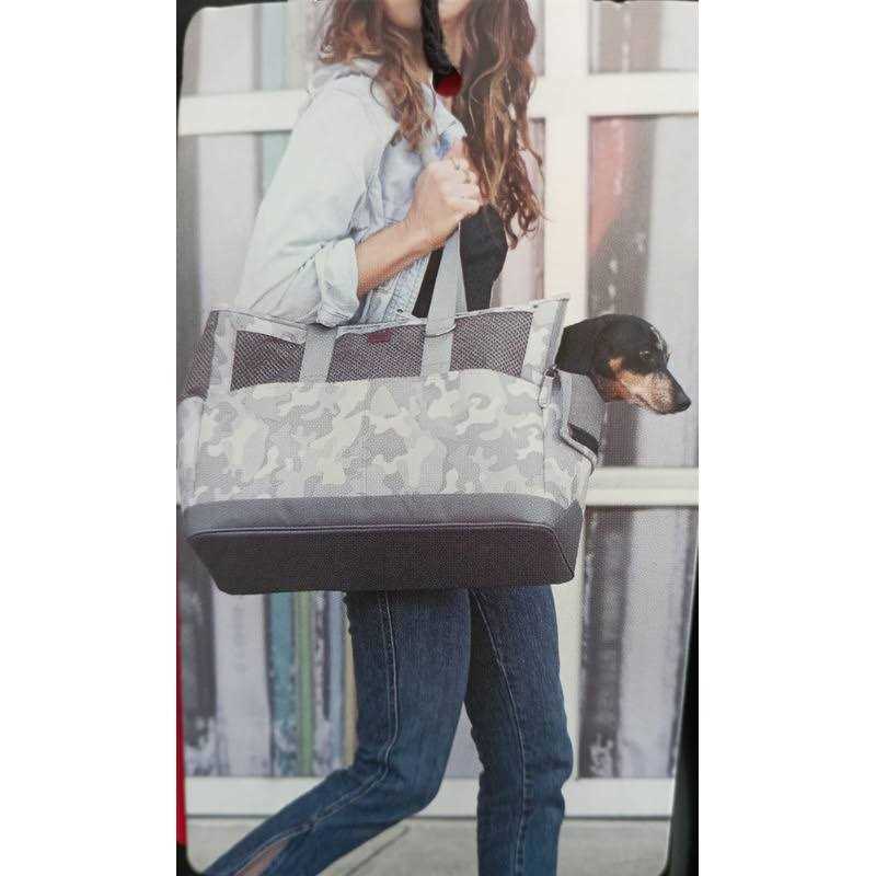 Reddy Black Canvas Dog Carrier Tote Made With Recycled Materials - Healthber