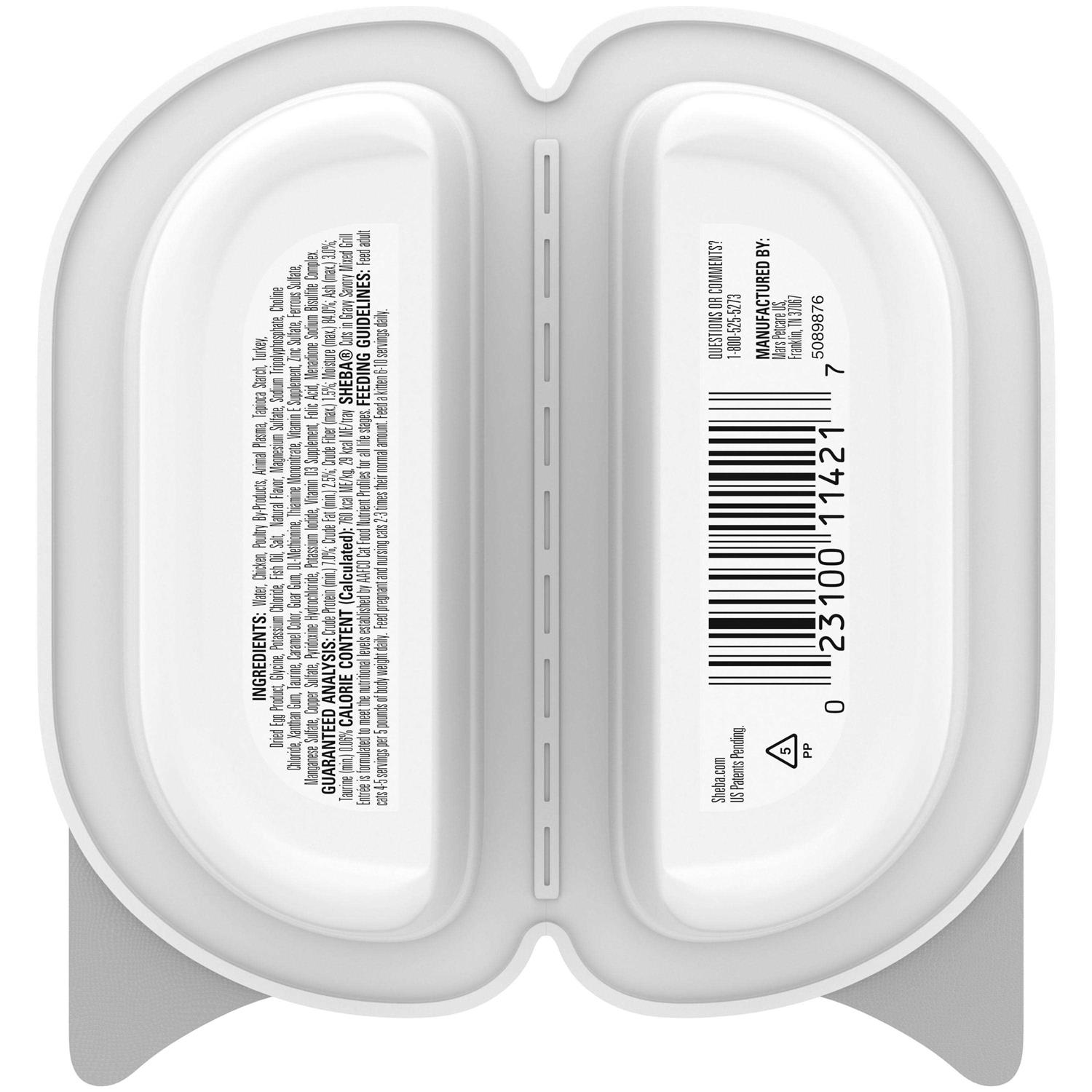 Sheba Perfect Portions Wet Cat Food Cuts in Gravy Savory Mixed Grill Entree - Healthber