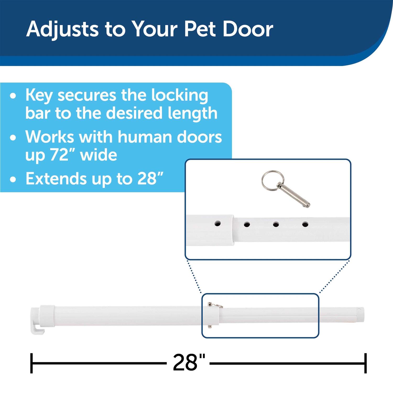 PetSafe Sliding Glass Pet Door Security Bar - Healthber