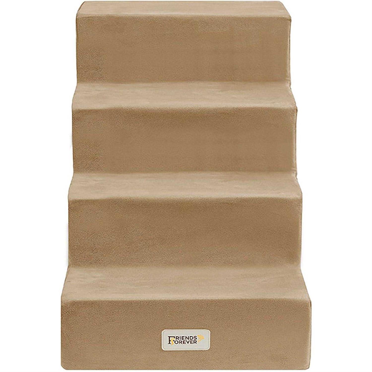 Friends Forever Milo Folding Dog Stairs for Indoor Premium Foam Pet S - Healthber