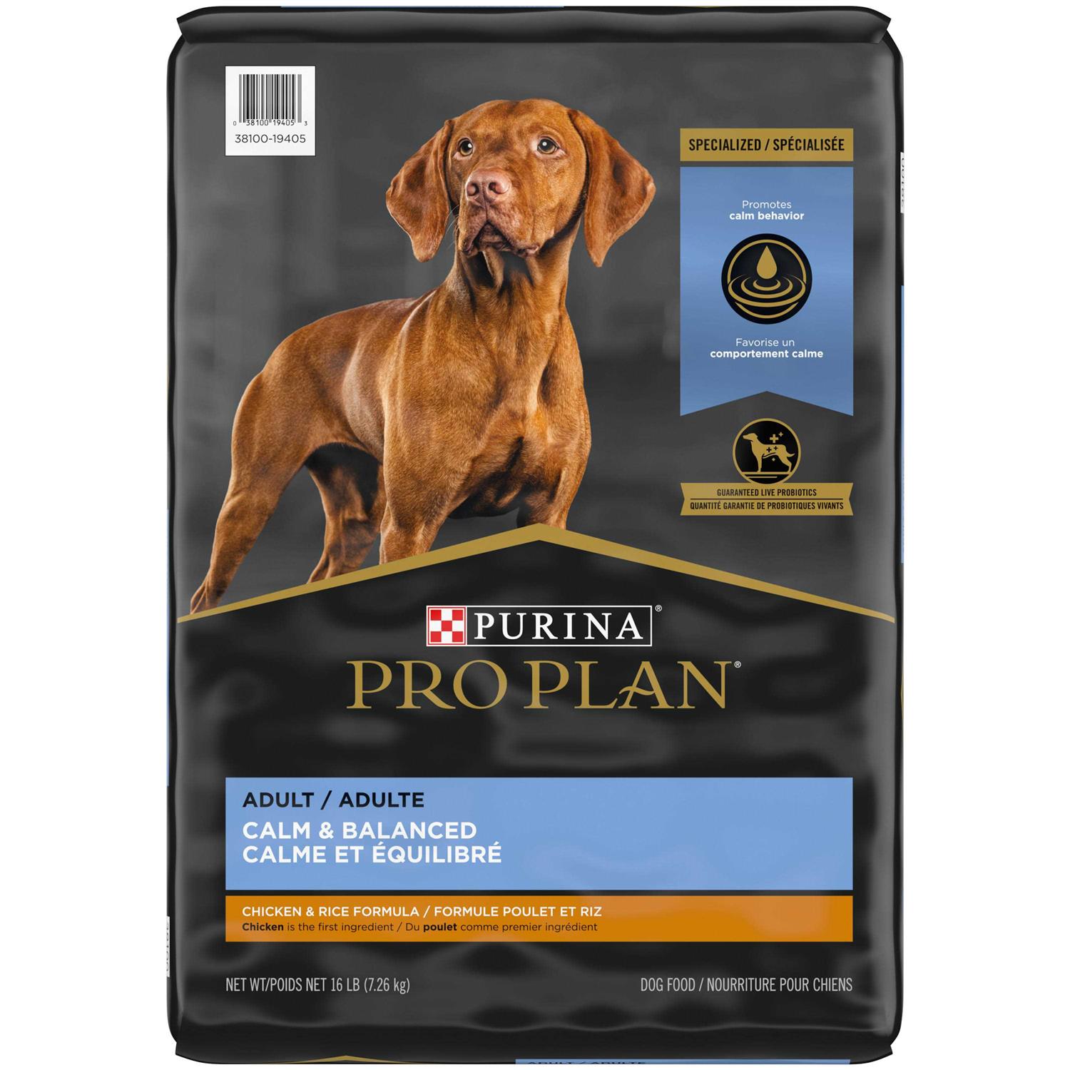 Purina Pro Plan Calm & Balanced Adult Chicken & Rice Formula Dry Dog Food - Healthber