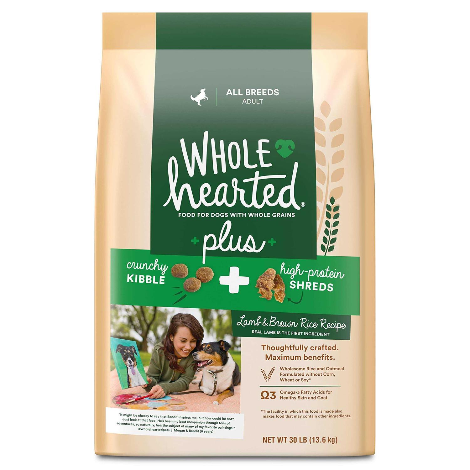 WholeHearted Plus Brown Rice Recipe with Whole Grains Dry Dog Food - Healthber