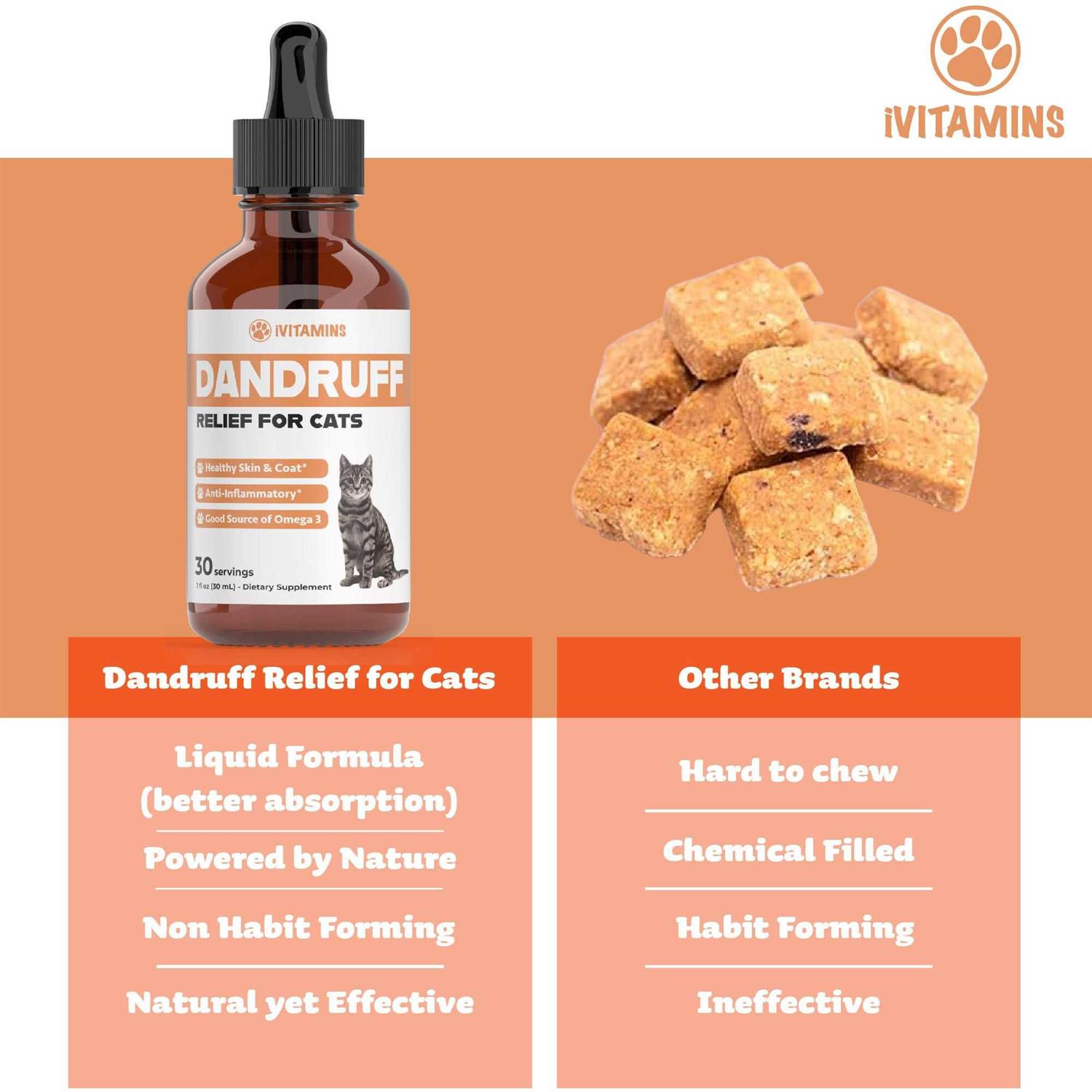Cat Dandruff Treatment Salmon Oil for Cat Naturally Supports a Health Skin & Coat - Healthber