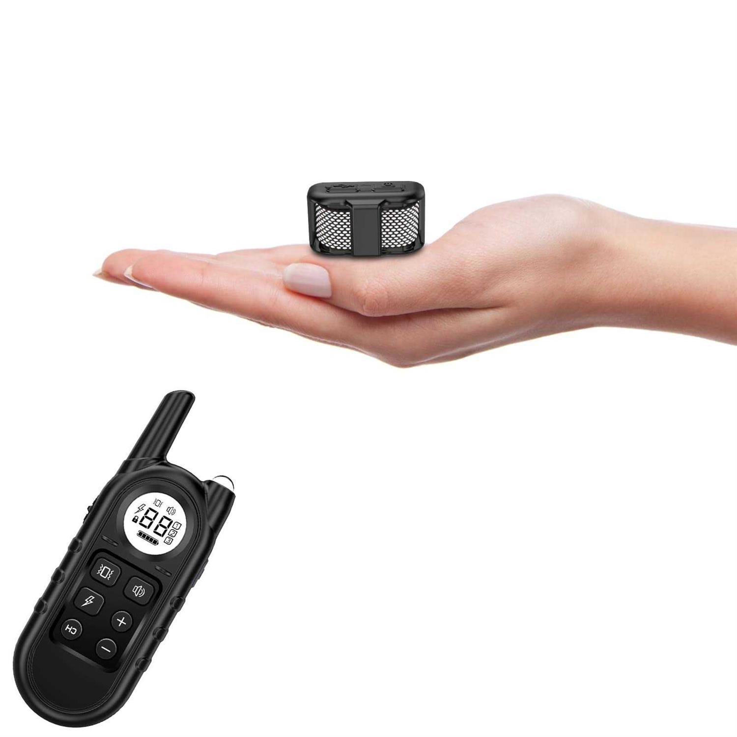 Tiniest Dog Shock Collar Lightest Dog Training Collar with Remote for Small Dogs 5-15lbs & Medium Large Dogs/Puppies - Healthber