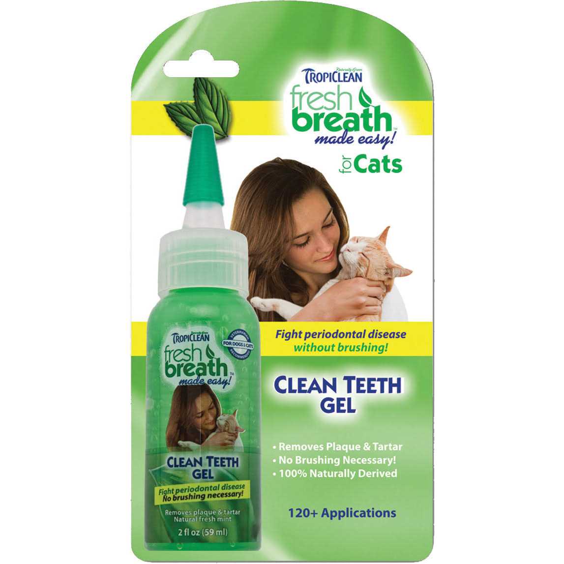 TropiClean Fresh Breath Clean Teeth Gel for Cats - Healthber