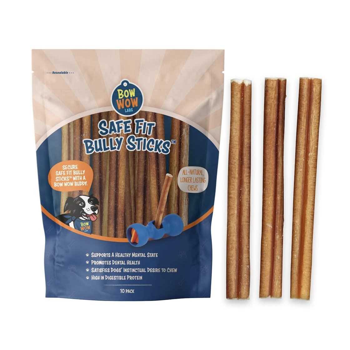 Bow Wow Labs Safe Fit Bully Sticks - Healthber