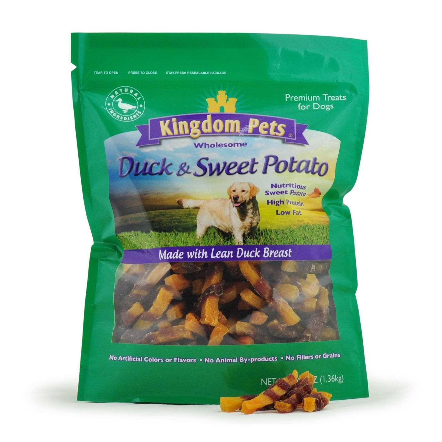 Kingdom Pets Duck & Sweet Potato Jerky Twists - Healthber
