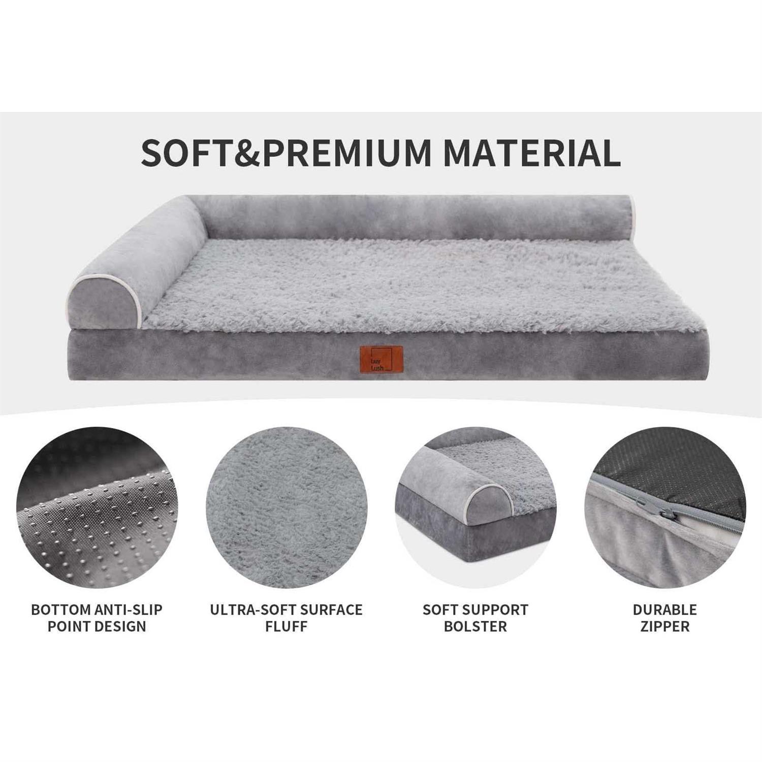 Lazy Lush Dog Bed Dog Beds for Extra Large Dogs Large Dog Bed with Removable Washable Cover - Healthber