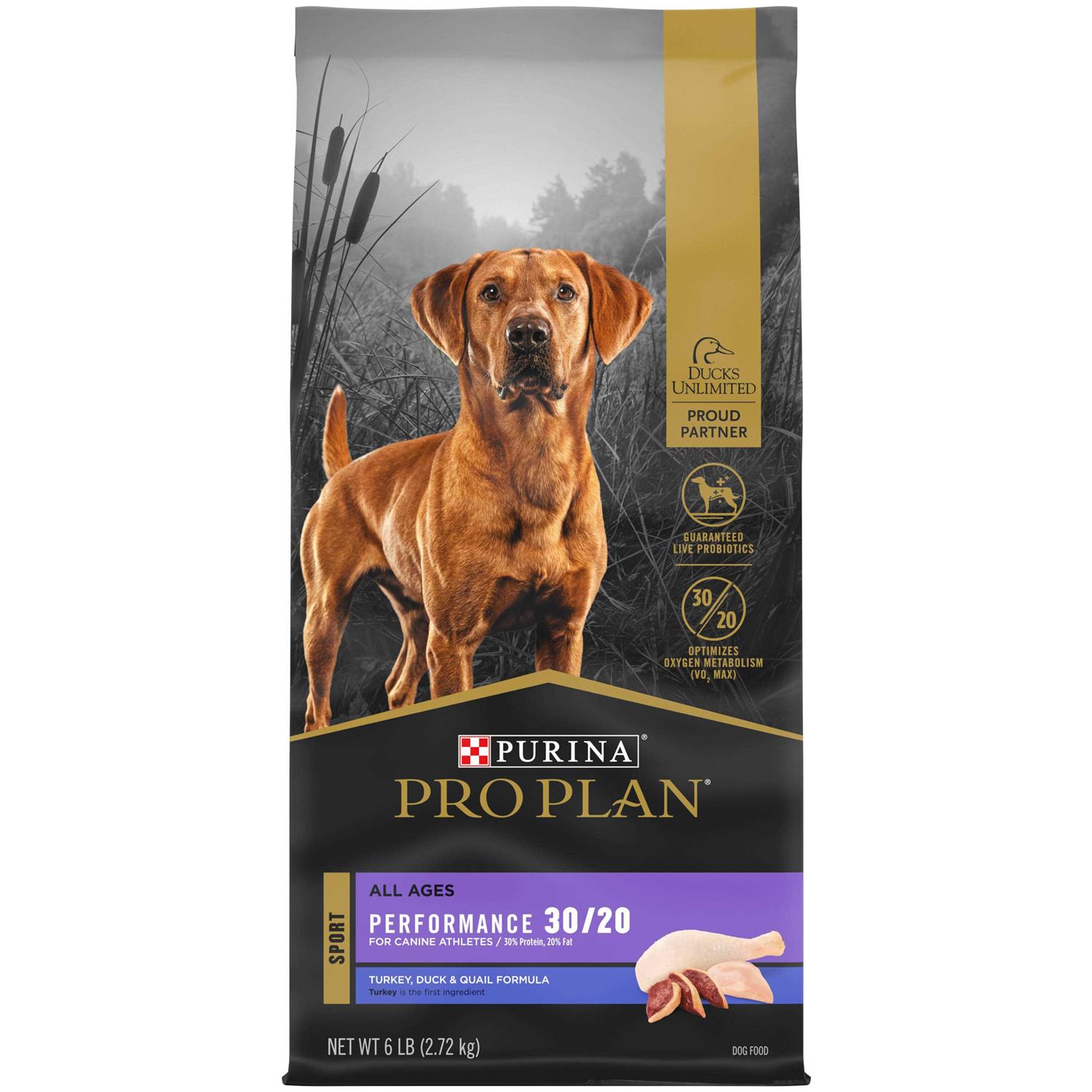 Purina Pro Plan Sport Performance 30/20 Turkey Duck & Quail Formula Dry Dog Food - Healthber