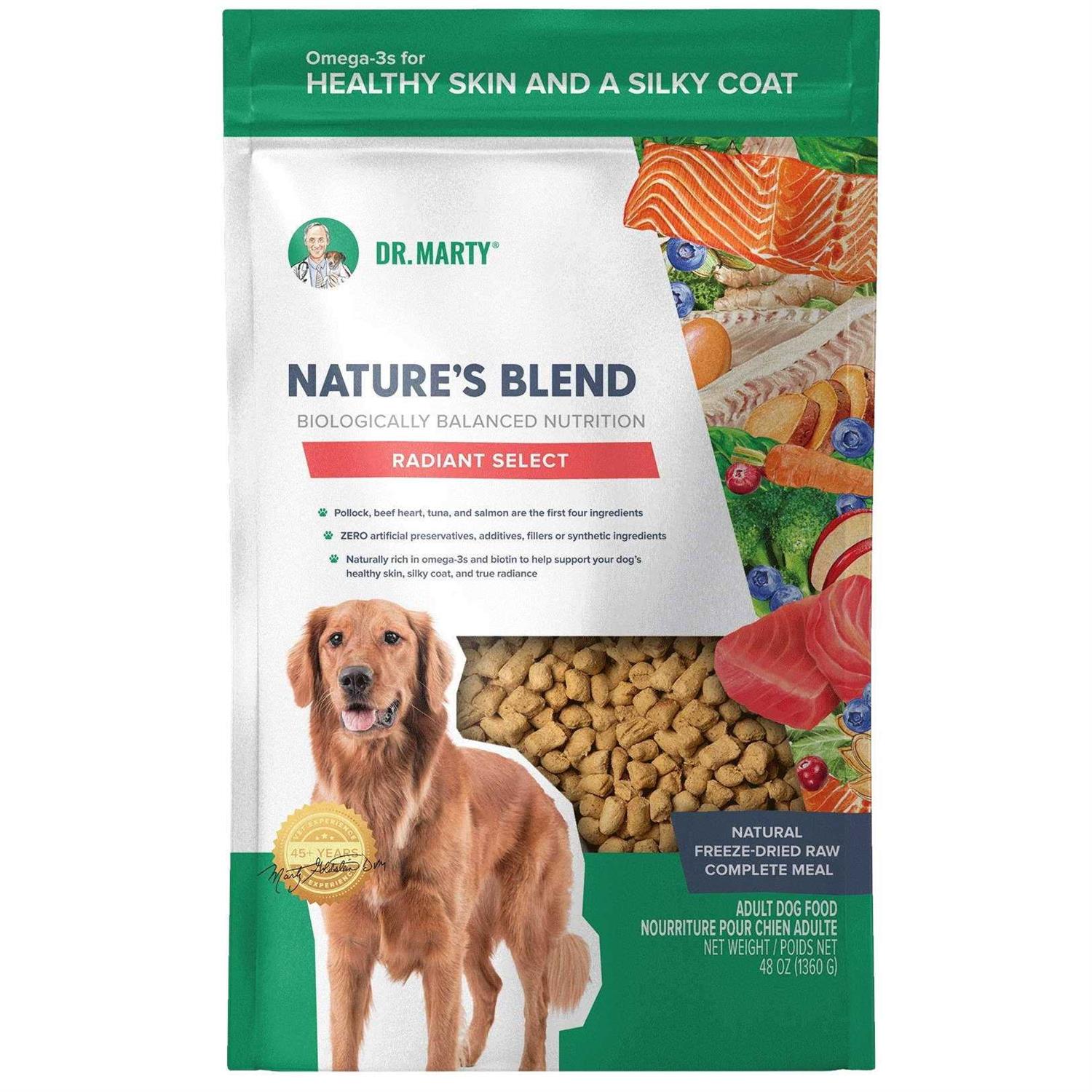 Dr. Marty Nature’s Blend Radiant Select Freeze Dried Dog Food - Healthber