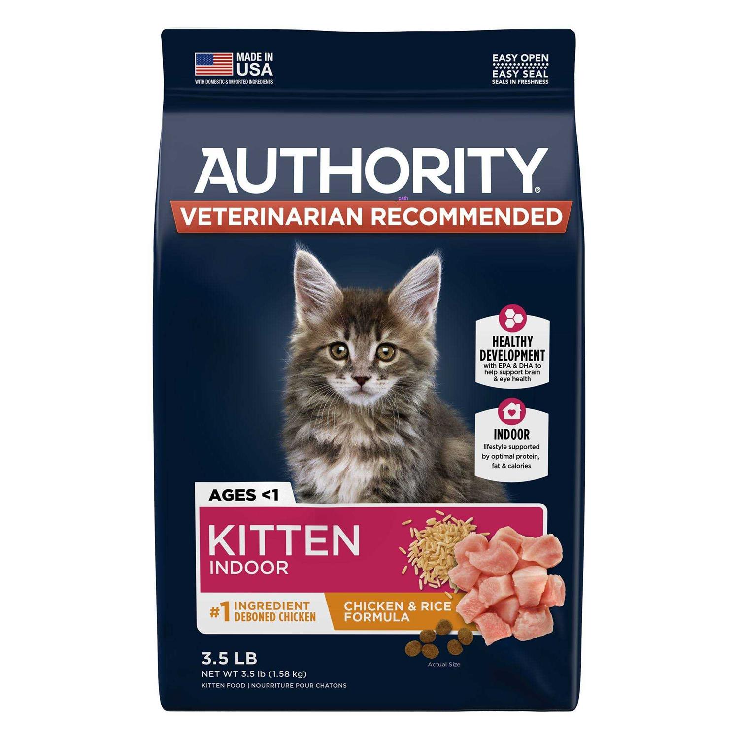 Authority Everyday Health Indoor Kitten Cat Dry Food - Healthber