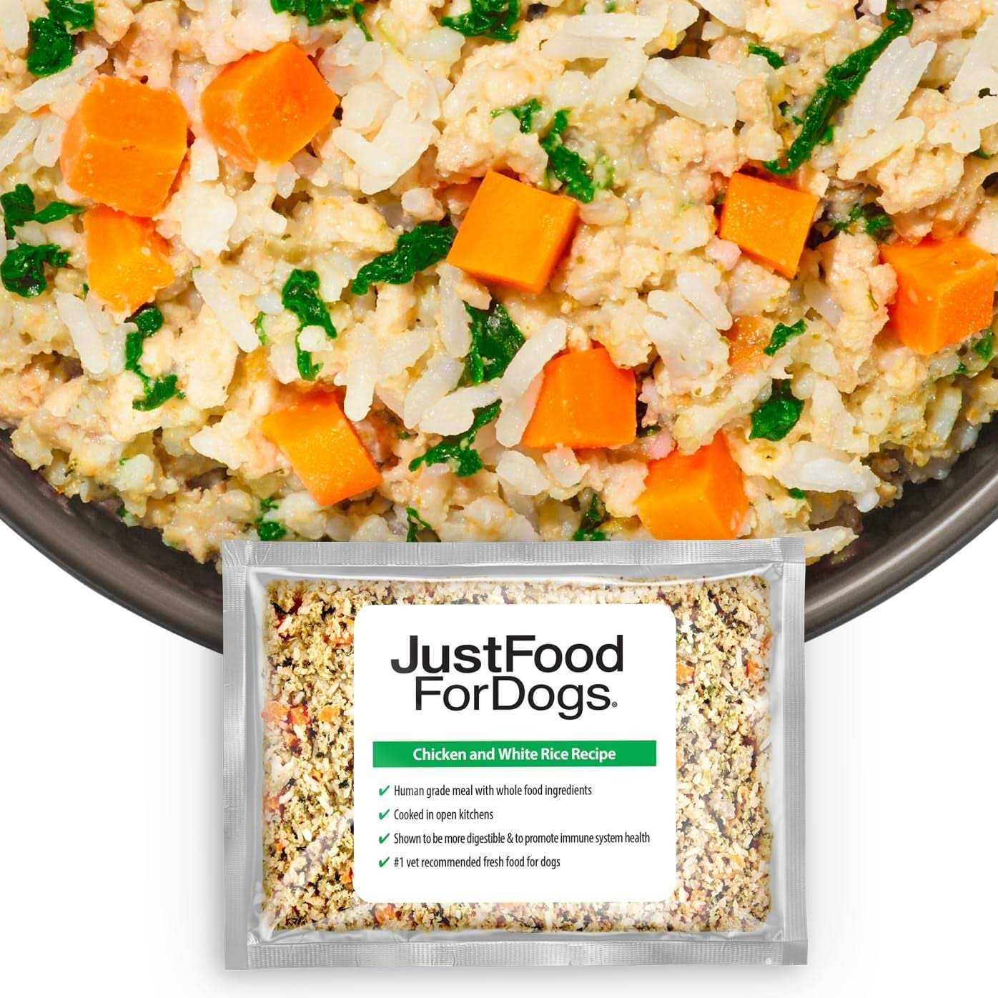 JustFoodForDogs Daily Diets Rice Frozen Dog Food - Healthber