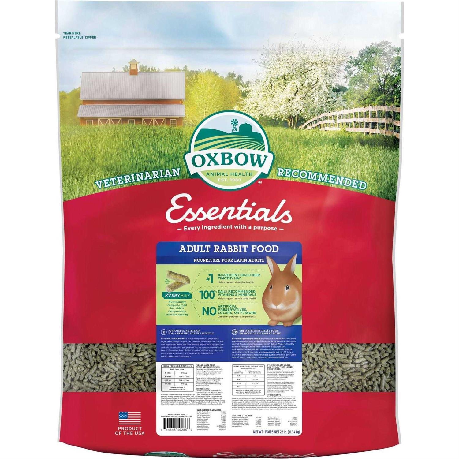 Oxbow Essentials Rabbit Food - Healthber