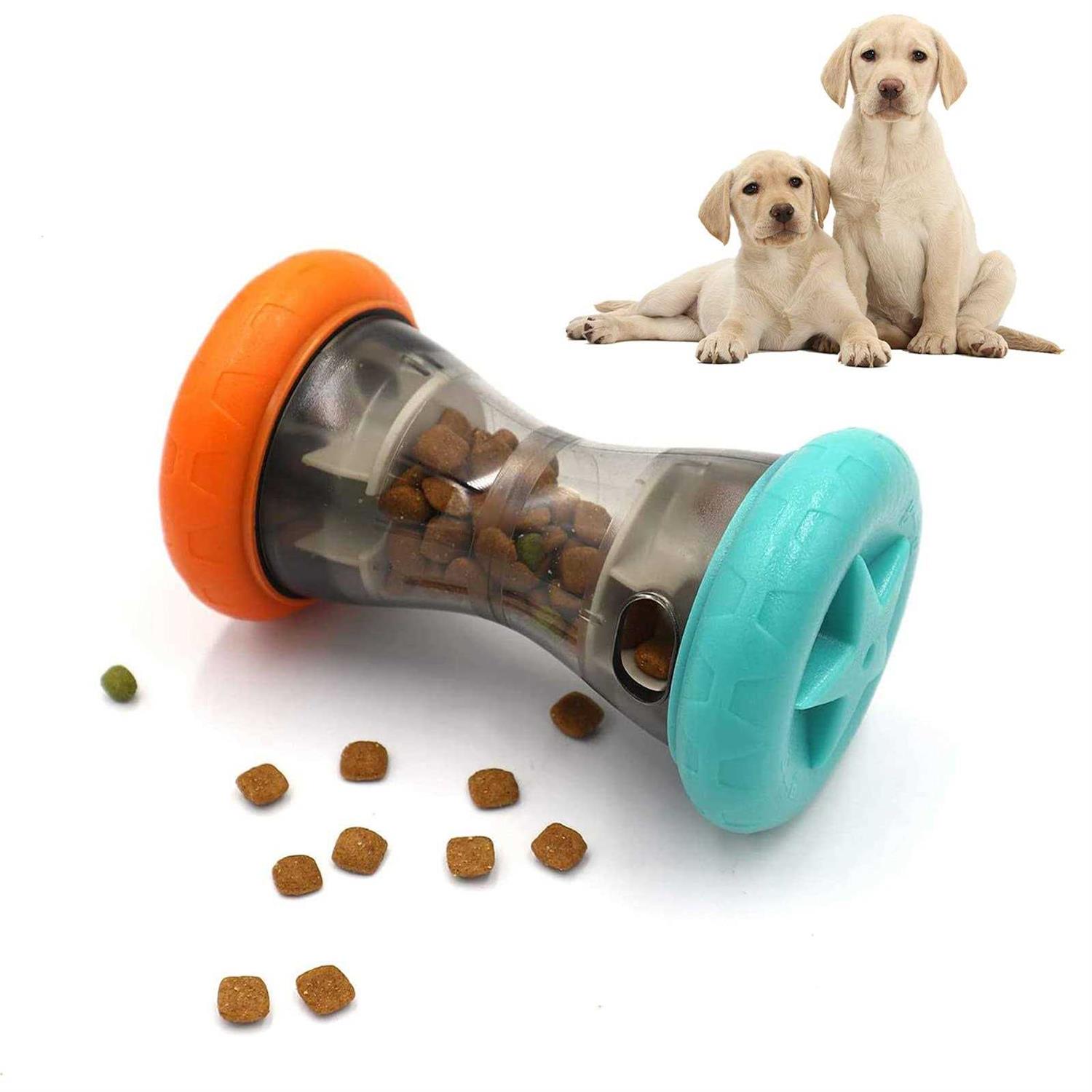 Aelflane Treat Dispensing Puzzle Toys for Small Dogs,Interactive Chase Toys,Perfect Alternative to Slow Feeder Dog Bowls to Improves Pets Digestion - Healthber