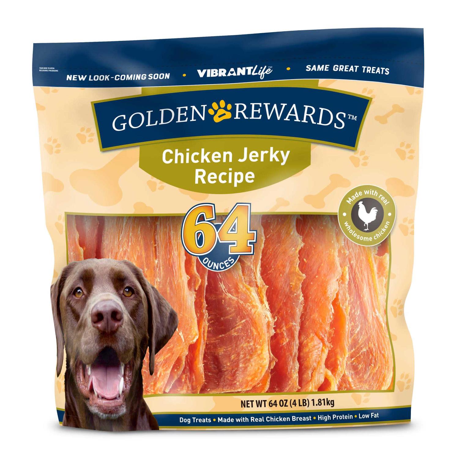Golden Rewards Chicken Jerky Treats - Healthber