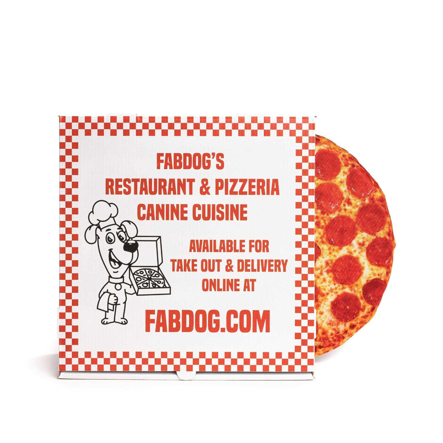 fabdog Pizza 10 Dog Toy - Healthber