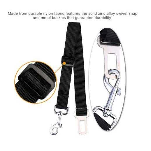 TSV 2pcs Dog Leash Seat Belt Pet Car Safety Lead with Swivel Clip - Healthber