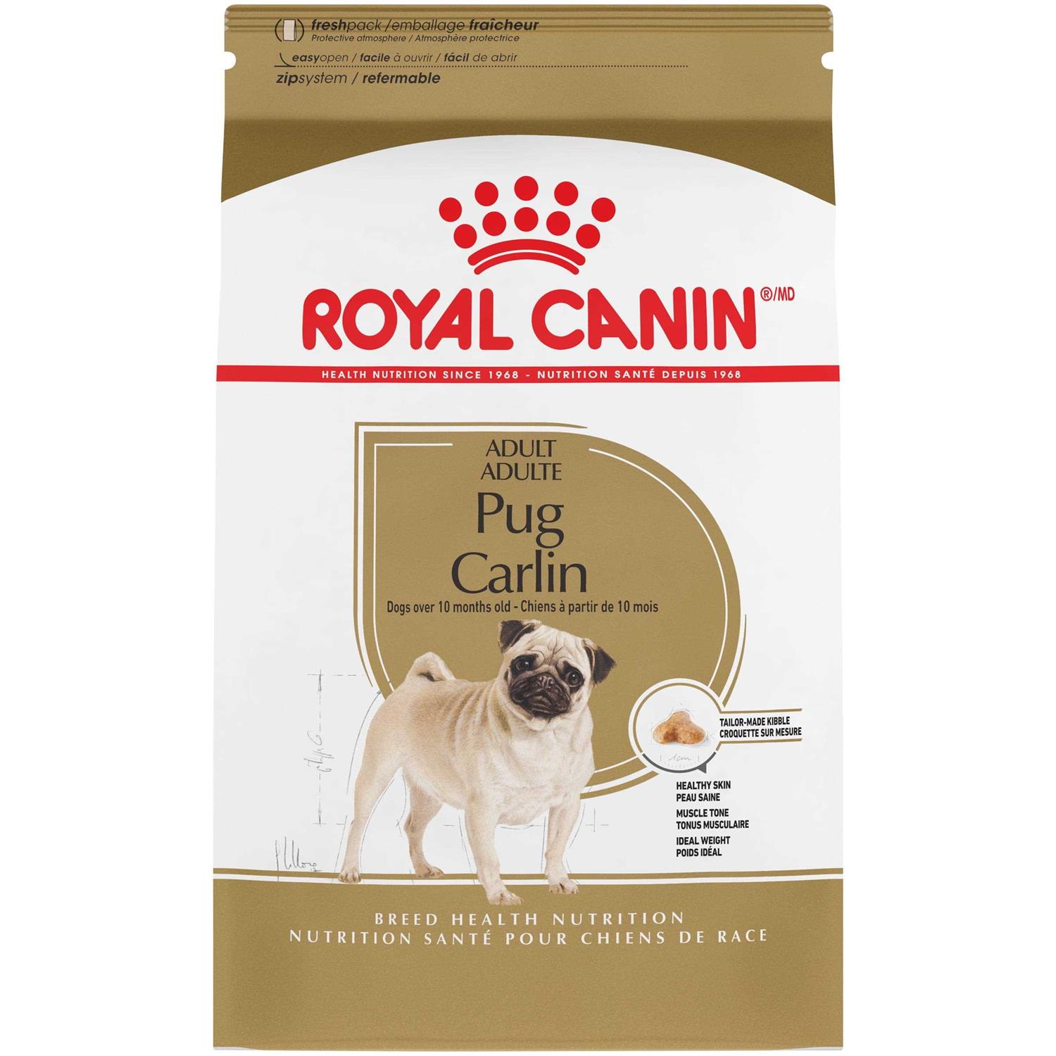 Royal Canin Breed Health Nutrition Pug Adult Dry Dog Food - Healthber
