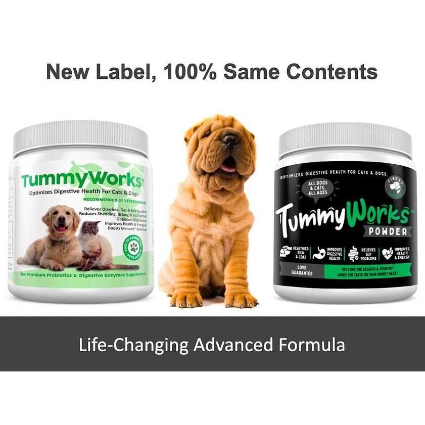 Finest For Pets TummyWorks Probiotic Powder for Dogs & Cats. Relieves Diarrhea Upset Stomach - Healthber