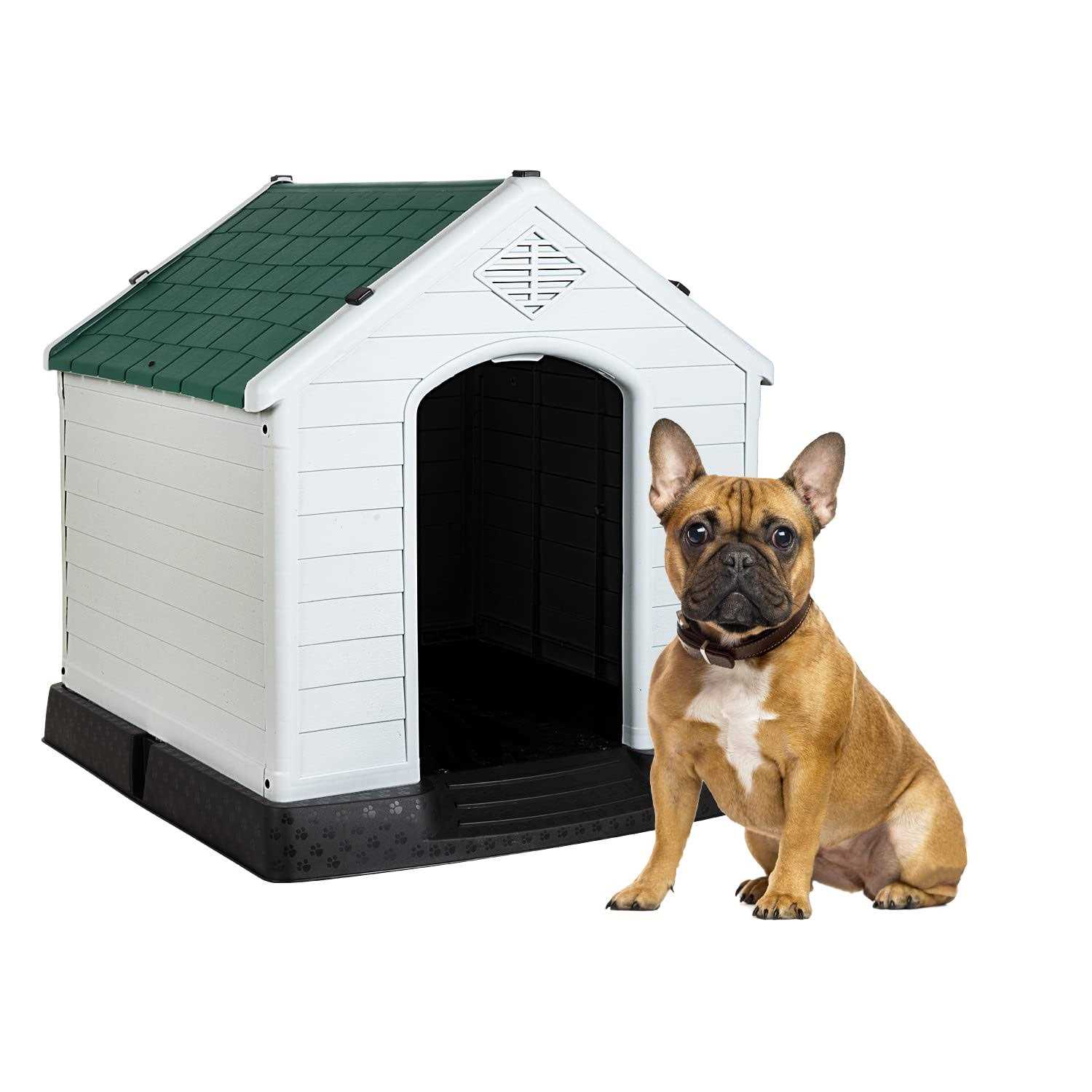 Bestpet Large Dog House Insulated Kennel Durable Plastic Dog House for Small Medium Large Dogs Indoor Outdoor Weather & Water Resistant Pet - Healthber