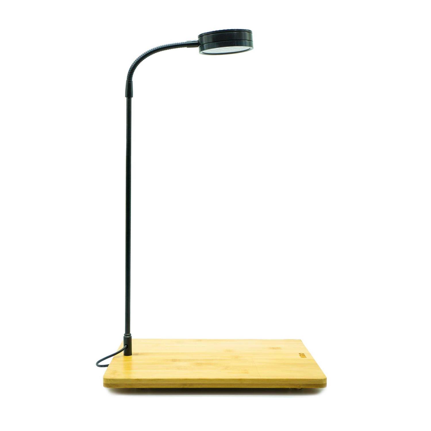 HIRO Aquatics Full Spectrum LED Light with Bamboo Board fits Aquarium Nano Tank - Healthber