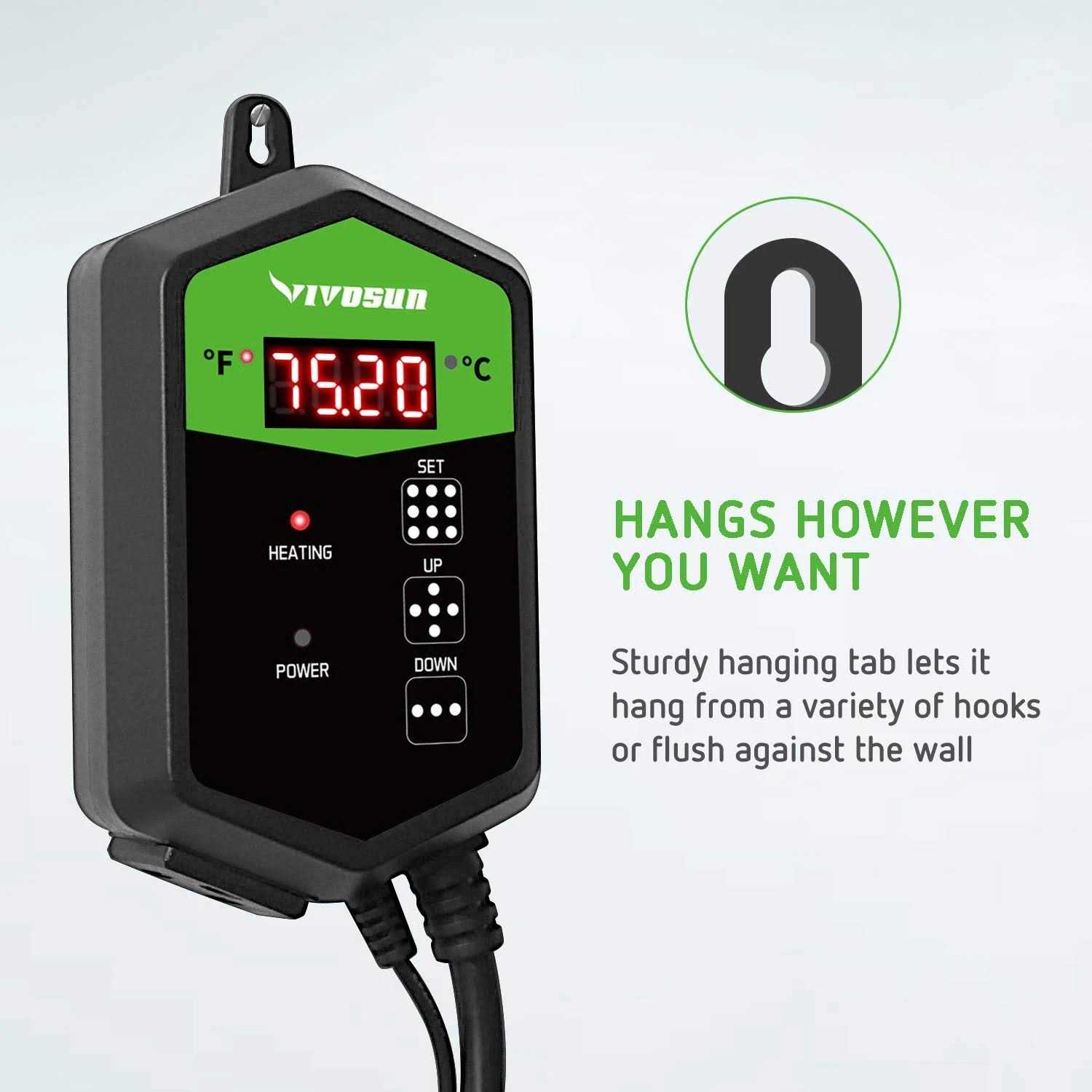 VIVOSUN 20.75 Seedling Heat Mat and Digital Thermostat Combo Set - Healthber