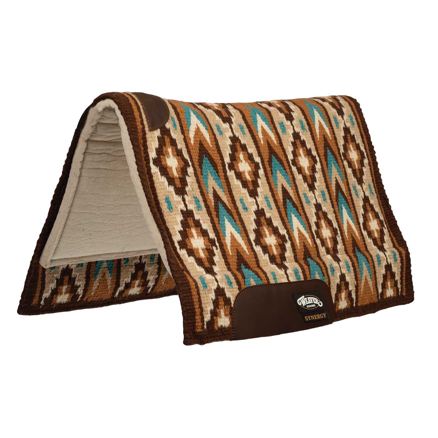 Weaver Synergy New Zealand Wool Blanket Top Saddle Pad - Healthber