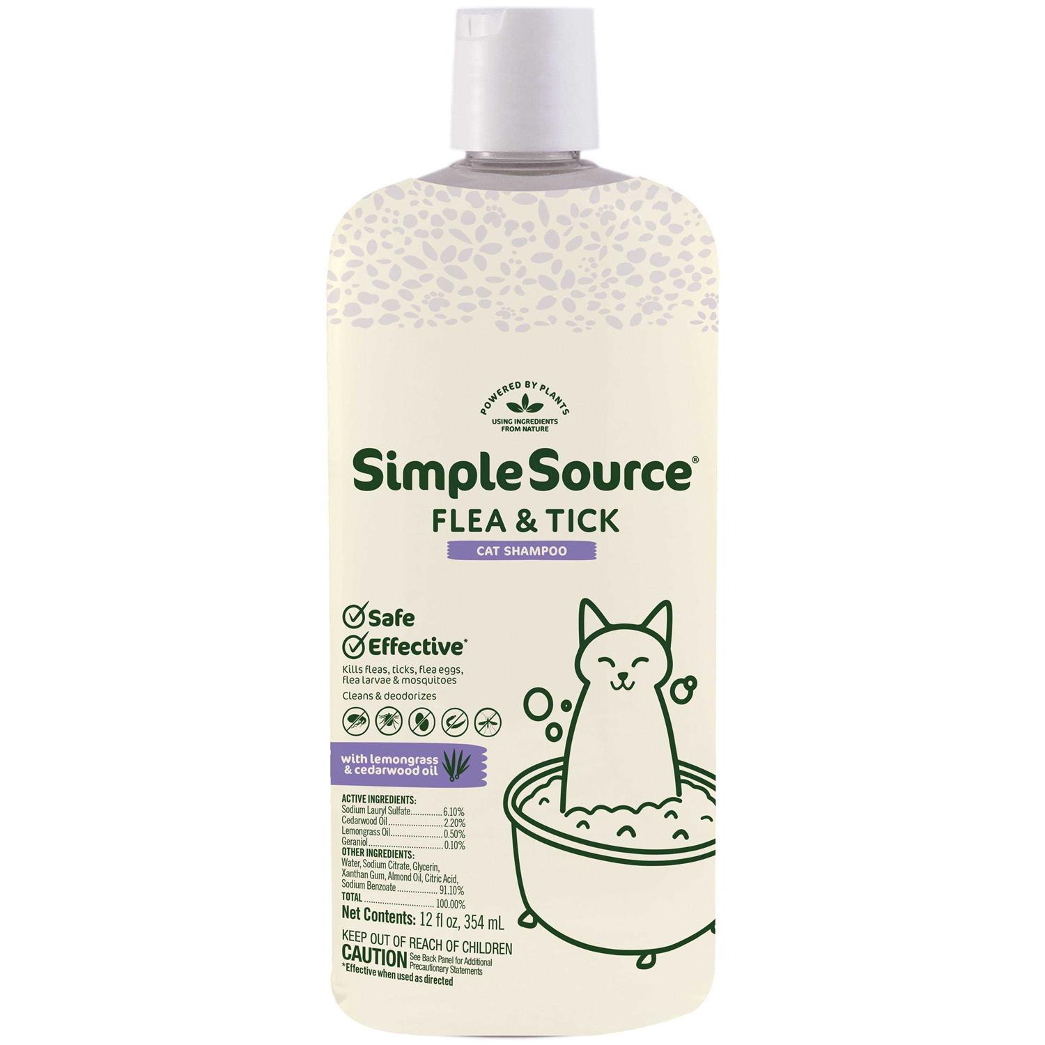 SimpleSource Flea & Tick Shampoo for Cats - Healthber
