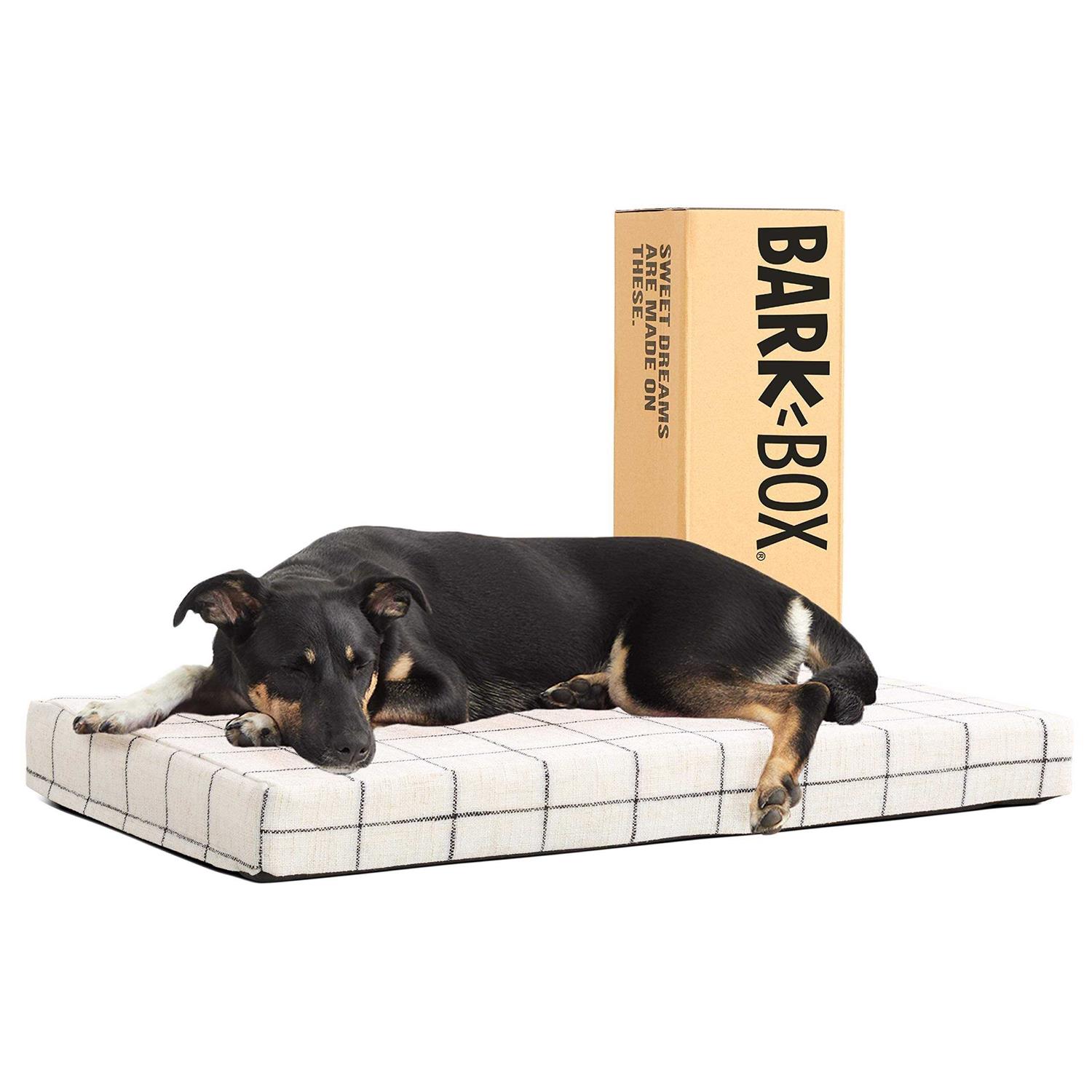 Barkbox Memory Foam Platform Dog Bed Plush Mattress for Orthopedic Joint Relief - Healthber