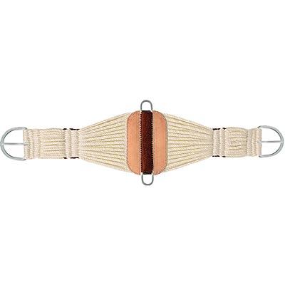 Mustang Cowboy Roper Cinch, 29 Strand,  White - Healthber