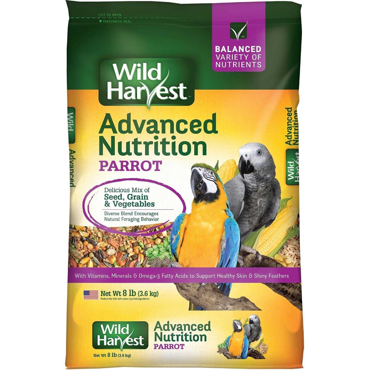 Wild Harvest Advanced Nutrition Parrot Bird Food - Healthber