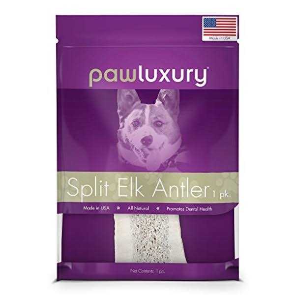 Paw Love Split Elk Antler Rawhide Dog Treats - Healthber