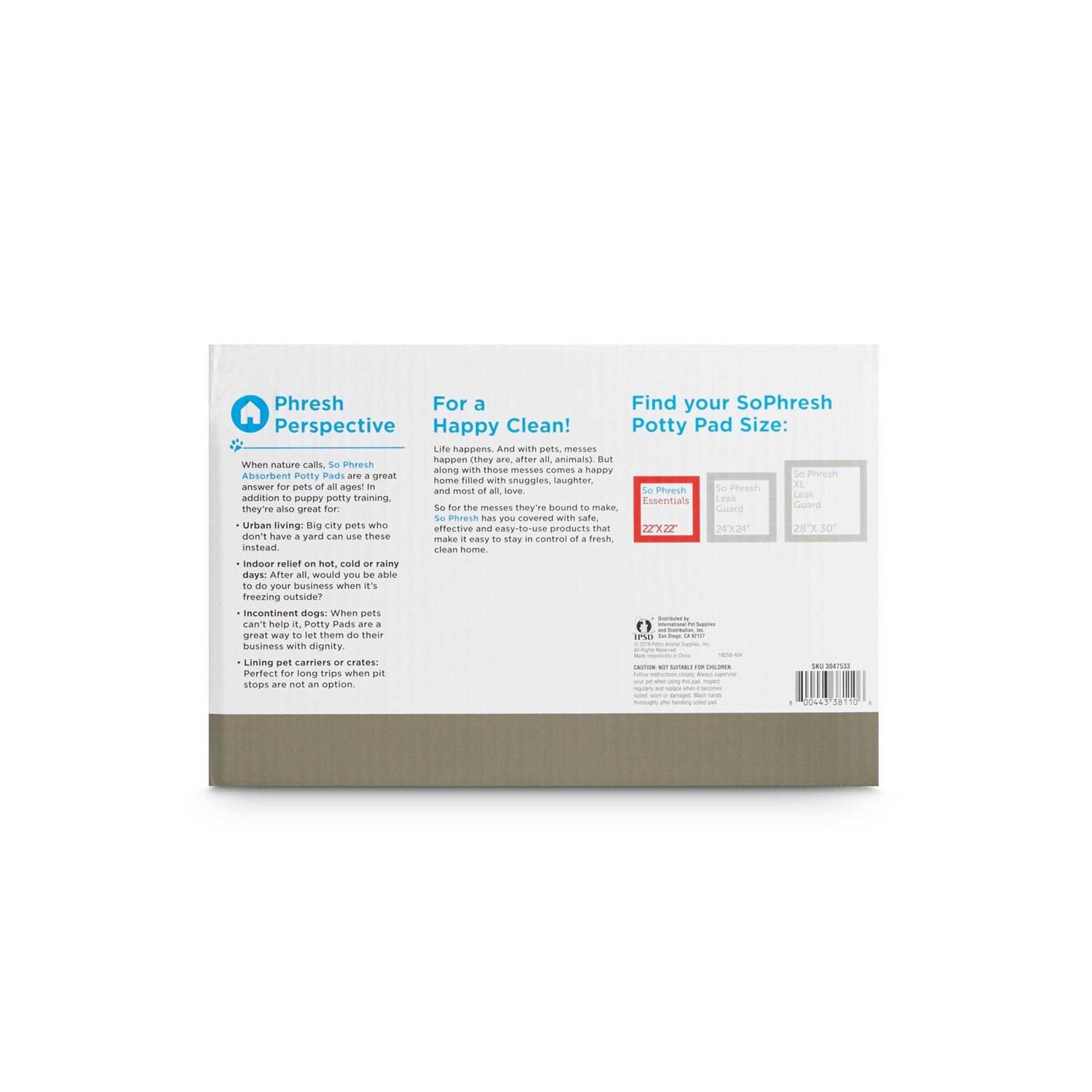 So Phresh Essentials Potty Pads - Healthber