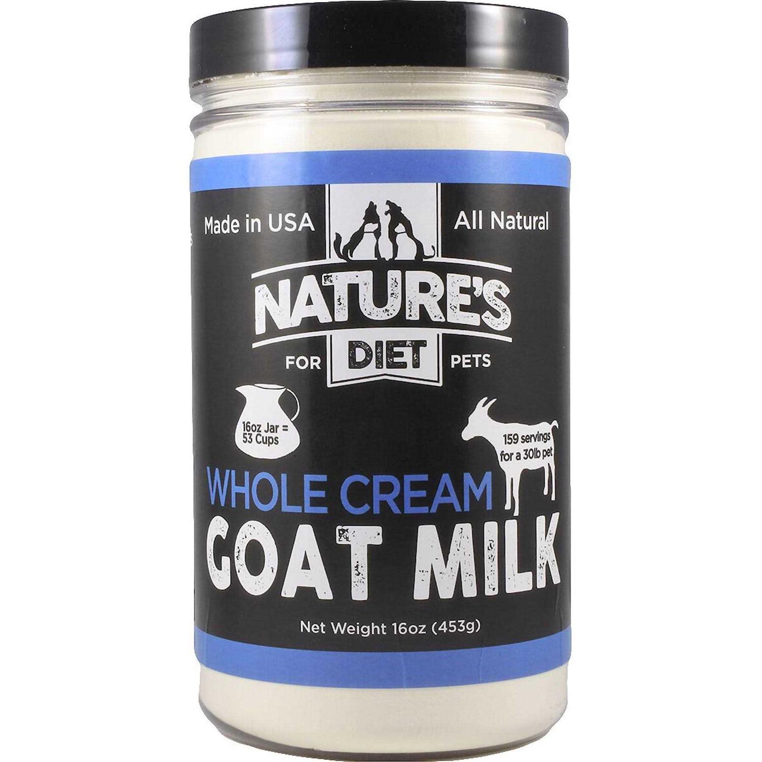 Nature’s Diet Pet Dried Whole Cream Goat Milk for use as High Protein - Healthber