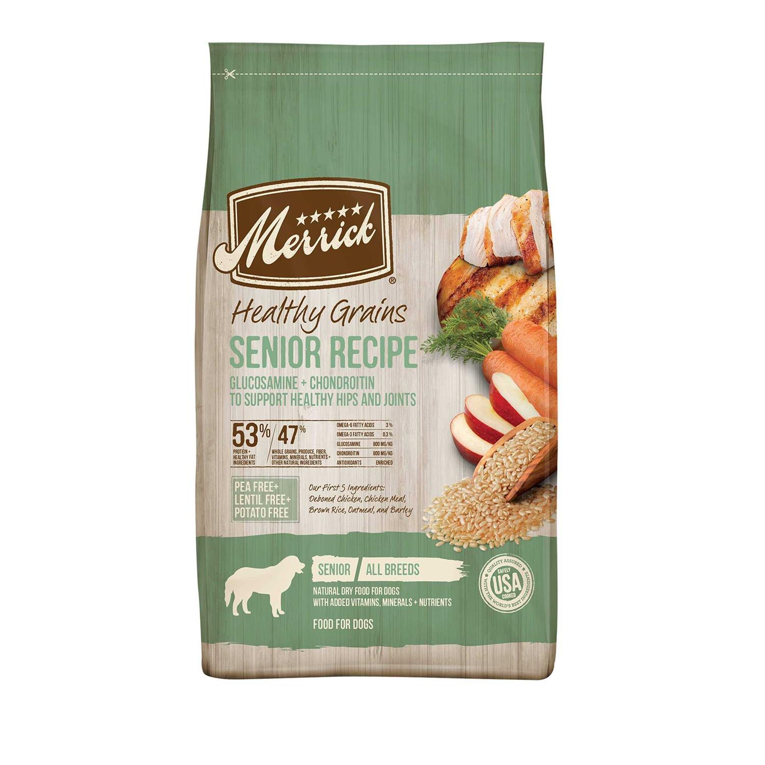 Merrick Healthy Grains Senior Dry Dog Food - Healthber