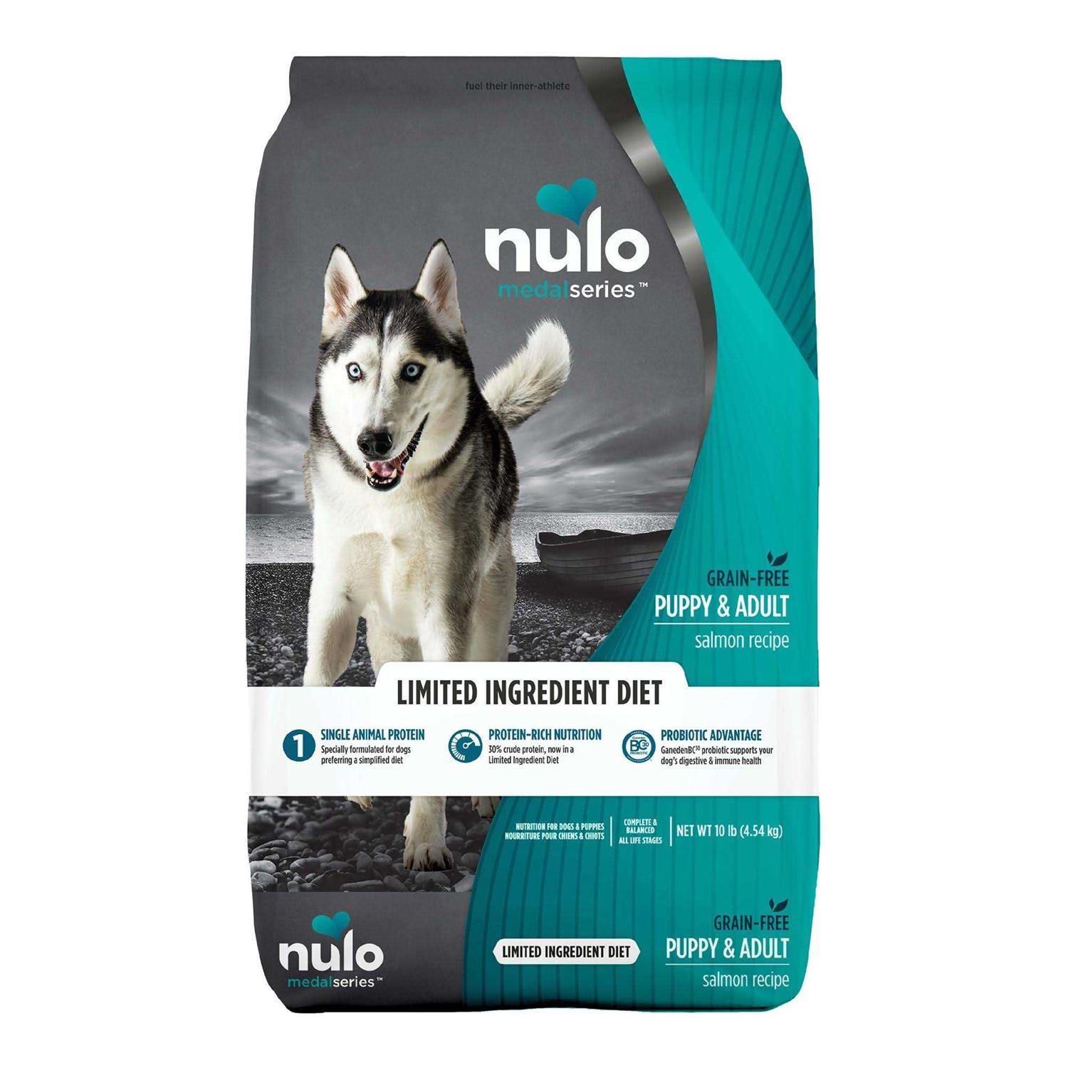 Nulo MedalSeries Grain Free Limited Ingredient Puppy & Adult Salmon Dog Food - Healthber