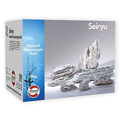 Pisces 15lb Seiryu Rock for Aquascaping, Aquariums, Terrariums, Vivariums - Healthber