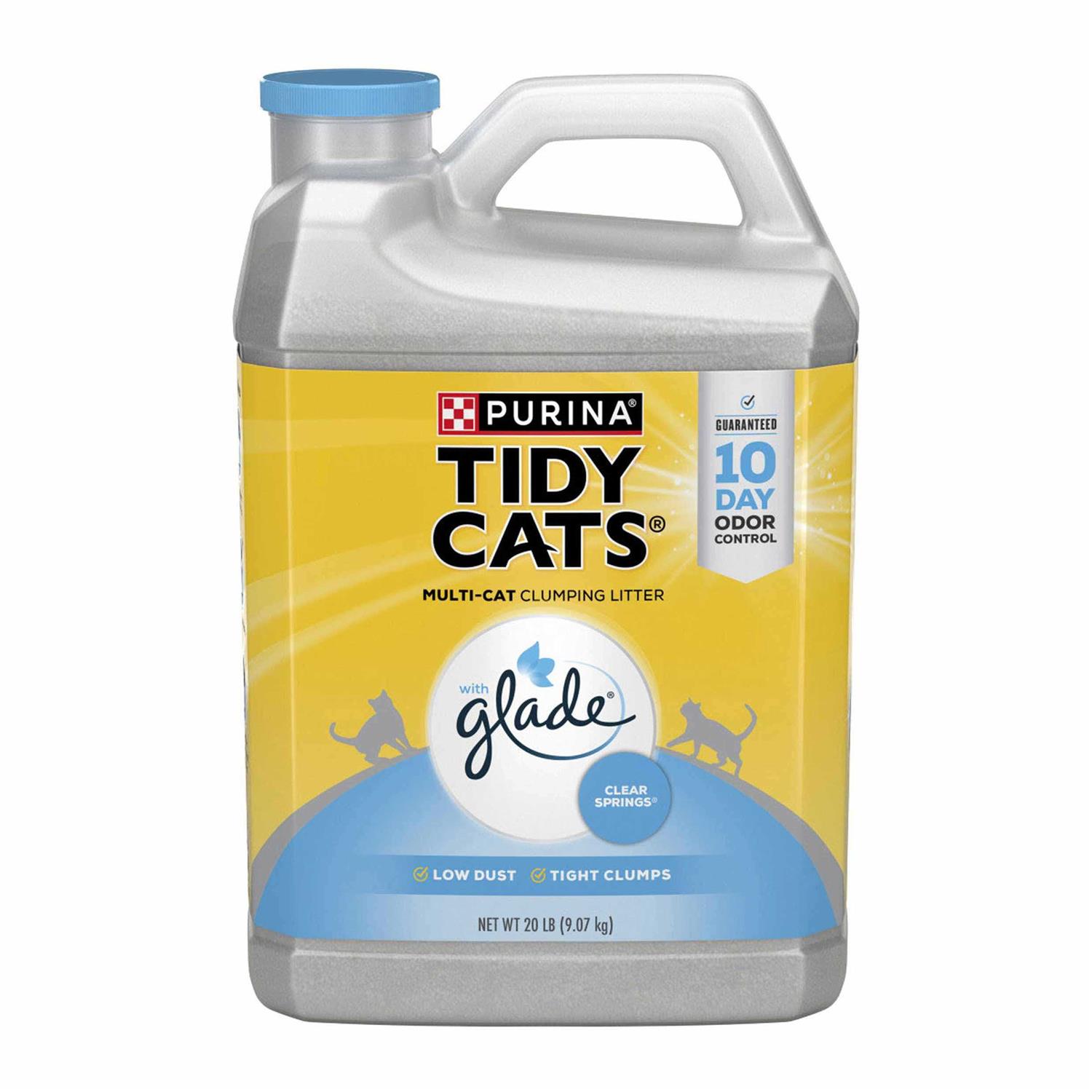 Purina Tidy Cats Clumping Cat Litter Glade Tough Odor Solutions - Healthber