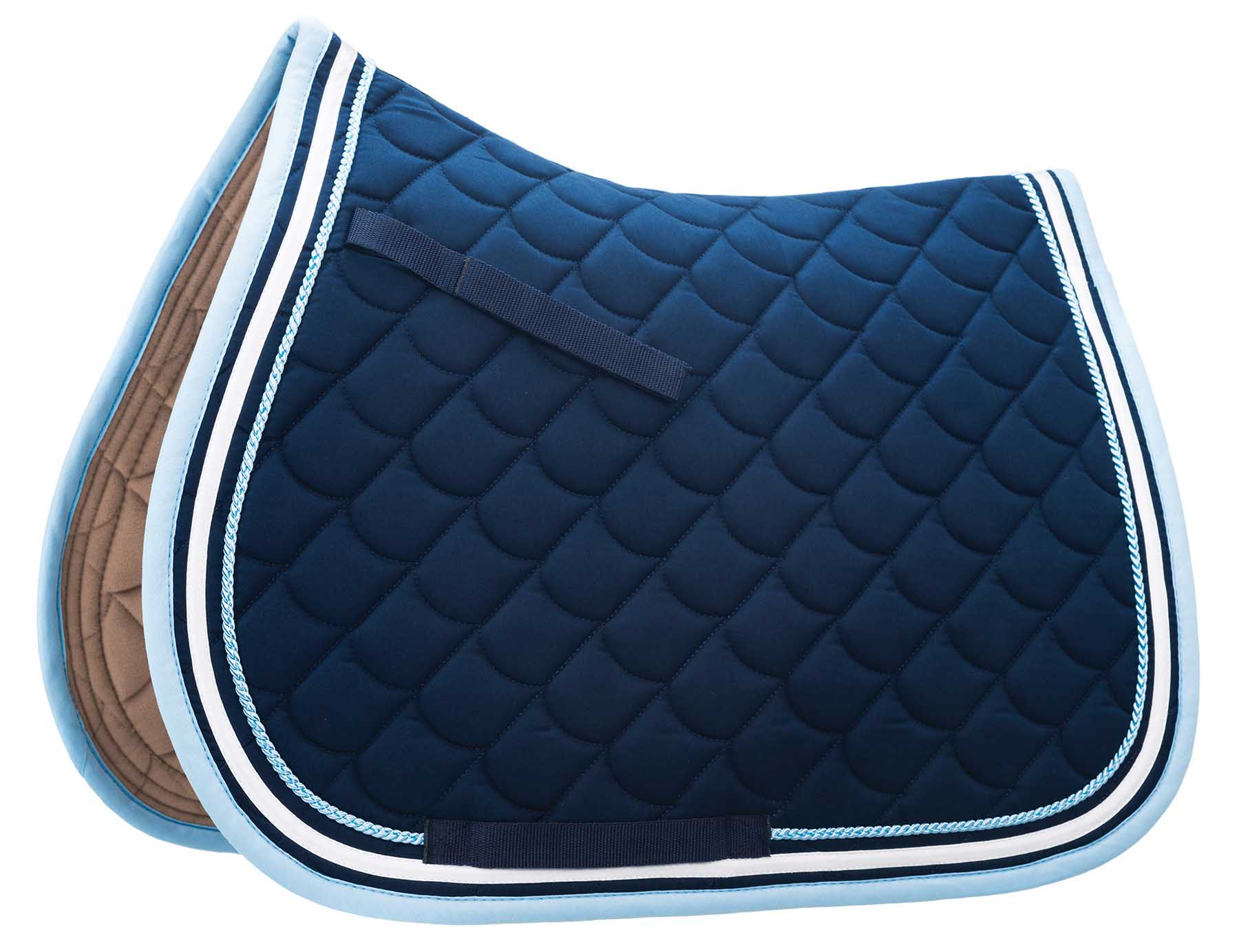 Roma All-Purpose Crescent English Saddle Pad - Healthber