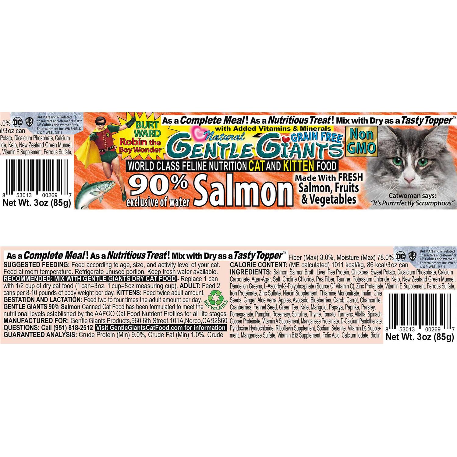 Gentle Giants Salmon Wet Cat Food - Healthber